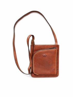 THE TREND Leather Crossbody Bag – Brown